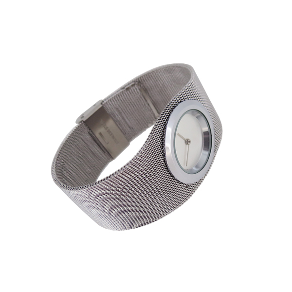 手表生产厂家供应不锈钢钢网织带女士手表定制