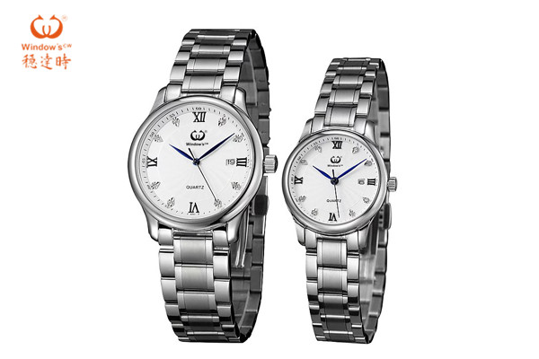 钢带商务情侣款式腕表 可供批发——手表厂家稳达时
