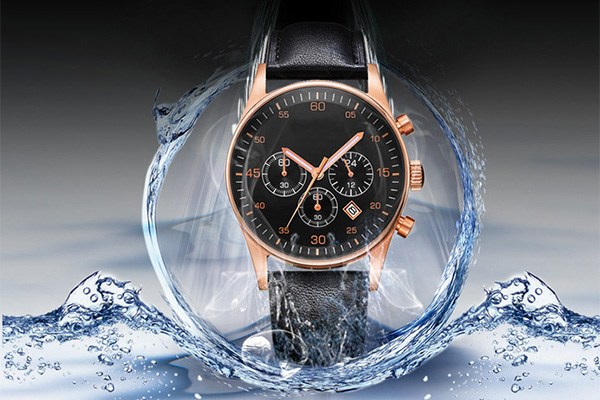 时尚酷黑表面石英精钢表带手表文大会厂家直销