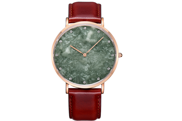 红配绿——时尚指数满格大理石材质女士个性定制手表