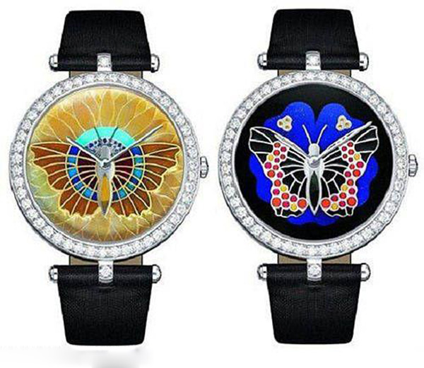 蝴蝶夜光腕表 时尚镶钻  三针数字显示 ——厂家直销