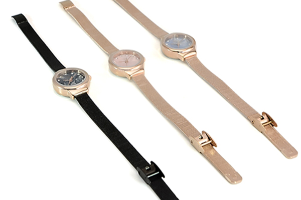 稳达时厂家直销米兰编织表带手表 可定制